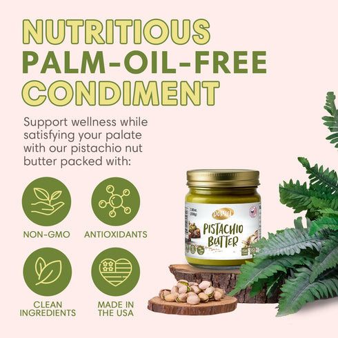 60% (200g) DORREL - Pistachio Butter, Dairy-Free Spreadable Butter Made from California-Grown Pistachios, No Palm Oil