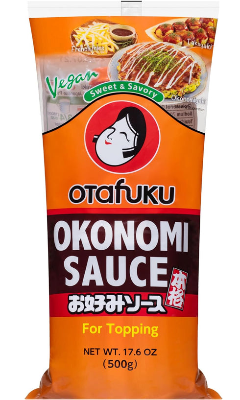 Otafuku Okonomi Sauce, Vegan Japanese Topping, 17.6 Ounces