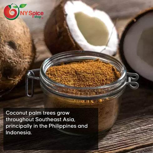 3 NY SPICE SHOP Coconut Palm Sugar - Brown Coconut Sugar - Coconut Palm Sugar - Sweetener Substitute - Great