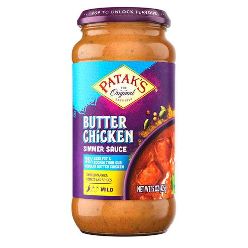 Pataks Butter Chicken Simmer Sauce - Reduced Fat & Reduced Sodium -
