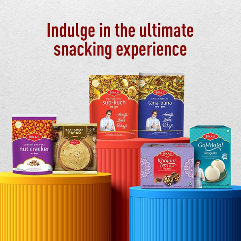 17.6 oz (500 Bikaji Soan Papdi Manbhawan g), Traditional Indian Flaky Sweet with Almonds and Pistachios, Light Melt