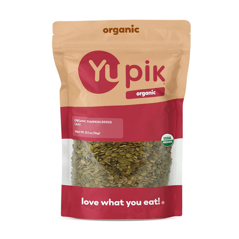 Yupik Organic Raw Pumpkin Seeds, No Shell, 2.2 lb (35.2 oz), Gluten-Free,