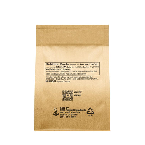 Pure Original Ingredients Pineapple Powder (1 lb) Smoothies & Cocktails, Always Pure, Flavor Additive