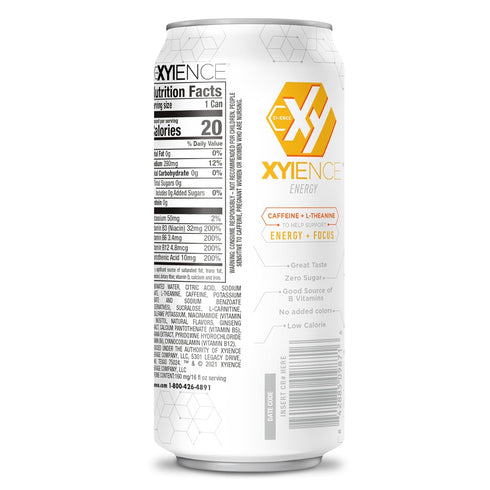 16 oz (Pack 12) Xyience Mango Guava Energy Drink, fl can