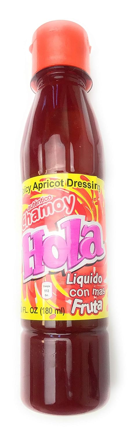 Salsa Chamoy Liquida HOLA, Spicy Apricot Sauce Dressing, 6.0 oz