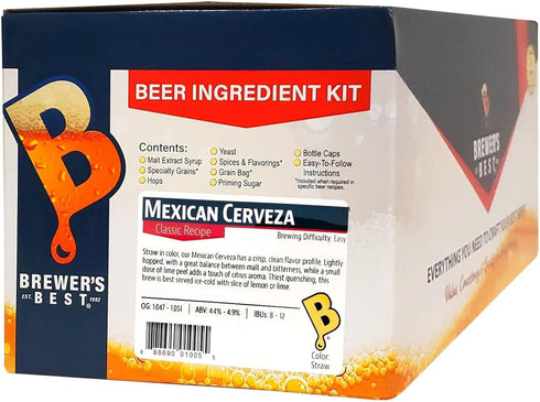 Generic Mexican Cerveza Beer Ingredient Kit from Brewers Best 1005 (Classic)