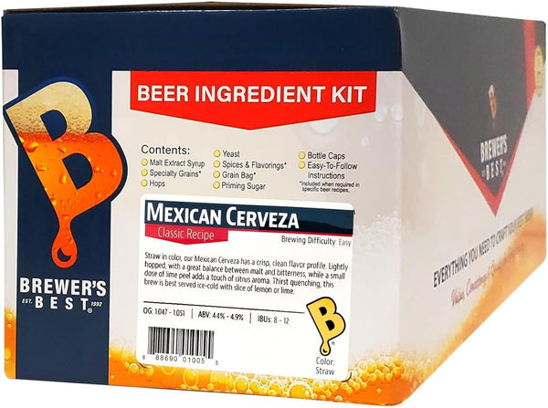 Generic Mexican Cerveza Beer Ingredient Kit from Brewers Best 1005 (Classic)