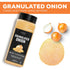 11.46oz Fresh Finest Granulated Onion - Premium Onion Powder - All-Natural, Non-GMO, Gluten-Free, Kosher - Perfect