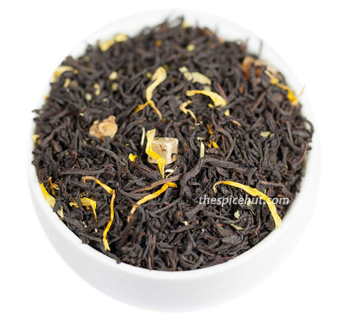 Apricot Tea, Loose Leaf Flavored Black Tea - Caffeinated Superfruit | The Spice Hut, 8oz Bulk, 80-100 Cups