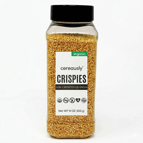 Cereausly Organic Quinoa Crispies Puffed Quinoa Superfood Crunch Ancient Grain Cereal & Yogurt