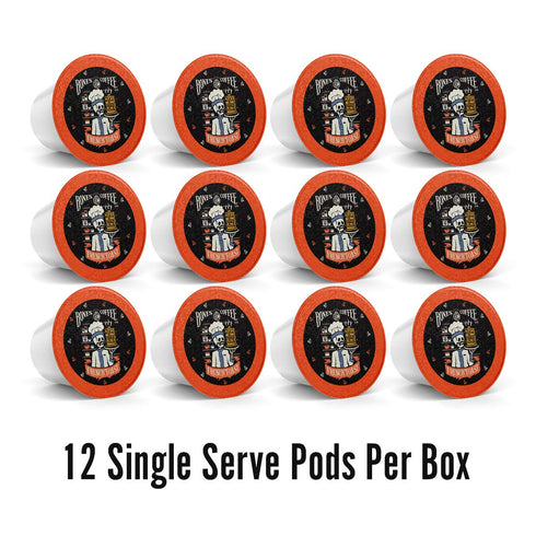Bones Coffee Company Flavored Coffee Bones Cups French Toast, 12ct Single-Serve Coffee Pods for Keurig Coffee Maker