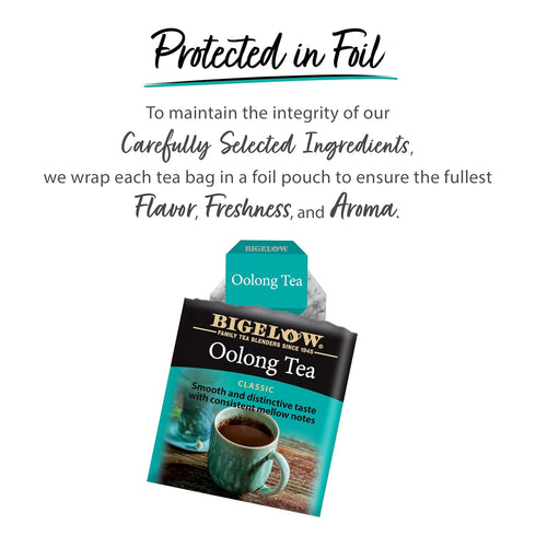 20 Count (Pack 6), 120 Bigelow Tea Oolong Tea, Caffeinated Tea with Fresh, Smooth Taste, Box of Total Tea Bags