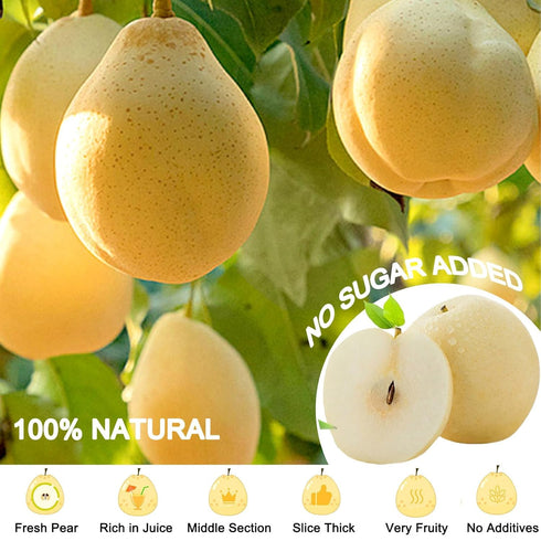 Plbxyriec 12oz/340g Dried pears Slices Bulk Dehydrated Pears Slices for Cocktails Garnish/Tea Potpourri & No sugar