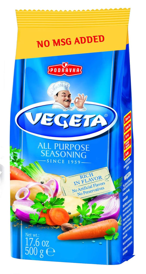 Vegeta Gourmet Seasoning, No MSG, 17.6oz (500g bag)