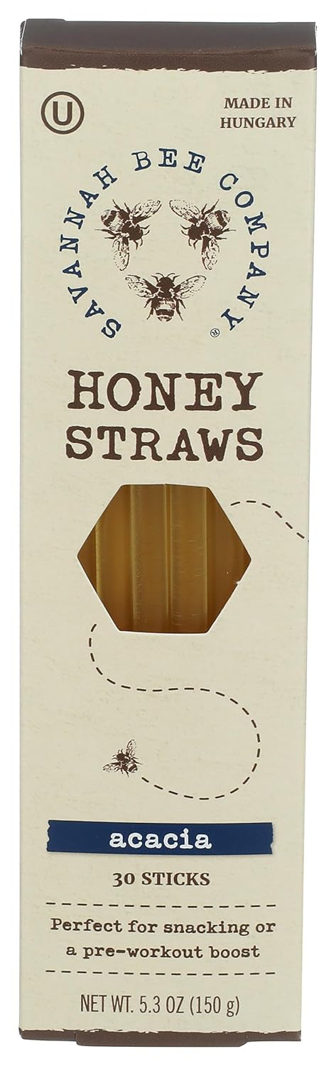 SAVANNAH BEE CO Honey Straws 30ct, 5.3 OZ