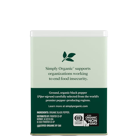 Simply Organic Black Pepper - 4 Oz