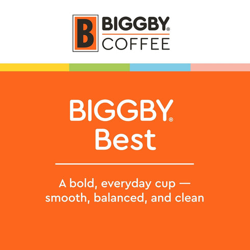 100% 2lb BIGGBY Best Ground Coffee, Farm-Direct, Bag, Medium Roast