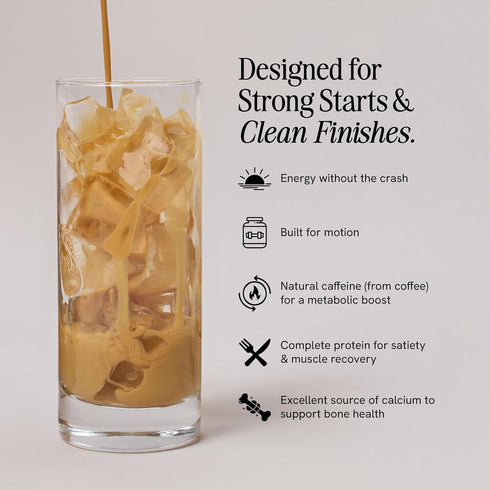 20g 1g 100 (12 Pack) PRES Protein Coffee, Caramel, High Protein, Real Cold Brew, Protein, Sugar, Calories, No Added