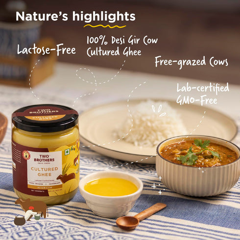 A2 16 Oz Ghee Butter Grass Fed from Gir Cow | Gut Friendly | Healthy Butter Alternative | Non-GMO, Lactose-Free, Keto