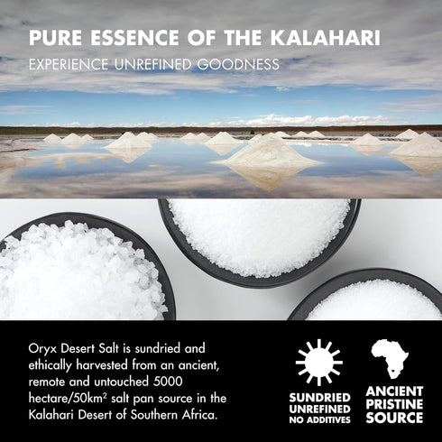3.52 oz Oryx Desert Salt Grinder - Ceramic Mill for Coarse Kosher Salt - Naturally Organic Seasoning - Alternative