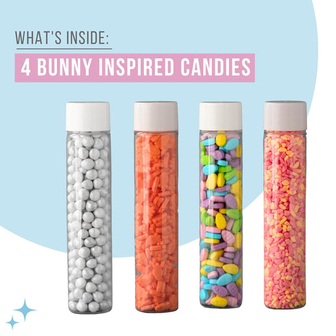4-Pack Sweets Indeed Easter Bunny Candy Topper Crumblefetti Candy Toppings for Ice Cream, Cupcakes, Hot Cocoa & Cookies