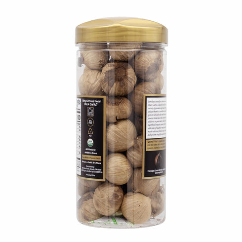 20 oz (Pack 1), Bulbs, MW Polar USDA Organic Black Garlic of Whole Easy Peel, All Natural, Chemical Free, Kosher