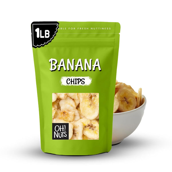 Oh! Nuts Dried Banana Chips - Sweetened Dehydrated Banana Chips - 1
