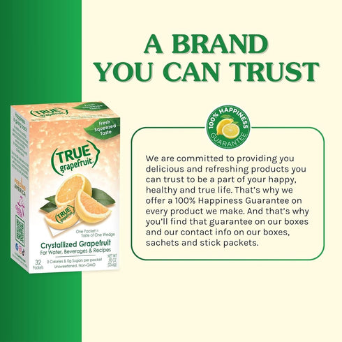 500ct (Pack 1) 0 Packets Packets True Grapefruit of - Water Enhancer - Bulk Dispenser - Calorie Drink Mix For Water