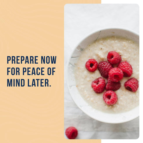 55 10 Creamy Wheat Cereal Can Emergency Food Supply, Servings, Year Shelf Life - Instant Breakfast Food and Healthy