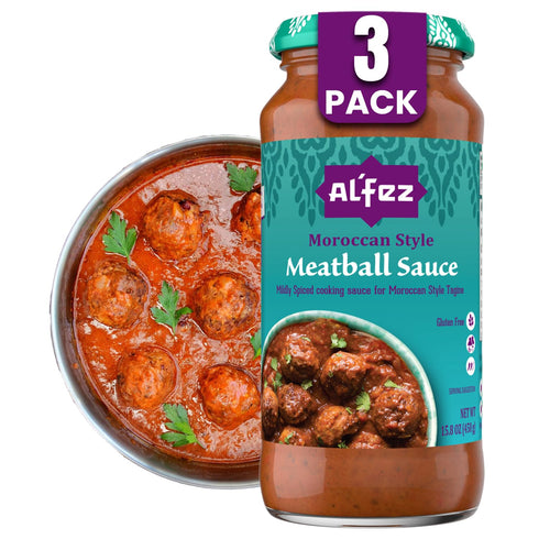 Al'Fez Moroccan Style Meatball Sauce - 15.8oz (Pack of 3) - Mildly