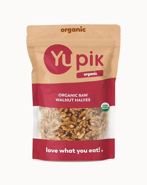 Yupik Organic Raw California Walnuts, Halves, 2.2 lb (35.2 oz), Kosher, Gluten-Free,