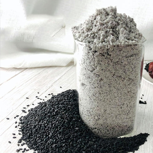 TEAERPKLAE 12.69 oz ground sesame seedsblack sesame seed paste Instant Drink Cereal black sesame