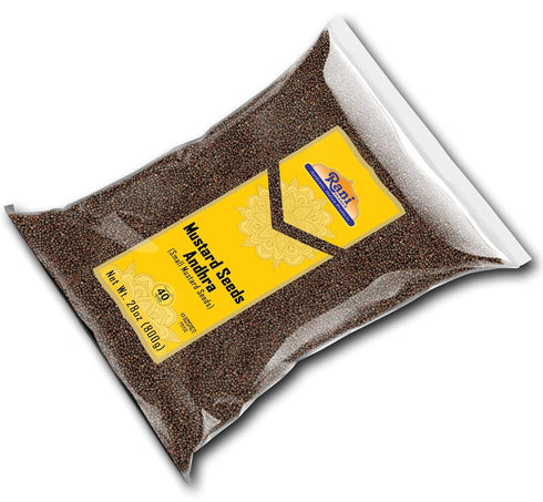 Rani Andra Mustard Seeds (Rai) Whole Spice, 28oz (800g), All Natural, Gluten Friendly, NON-GMO, Vegan