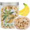 LWWTYKSPL Natural Foods Freeze-Dried Banana Slices, 200g 7.05oz Crispy Ripe Bananas for Energy,