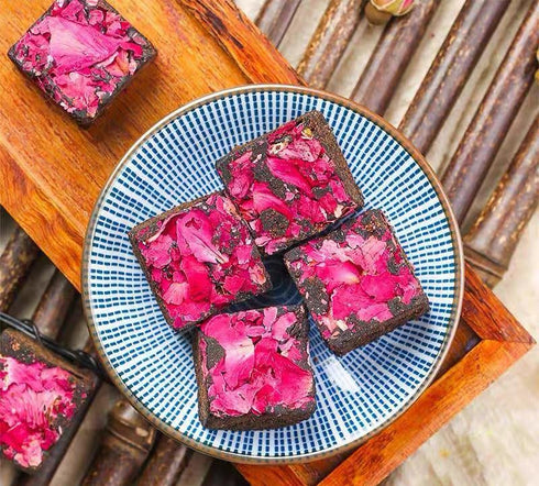 MOORCHOCO 8.81oz) Black Sugar from Yunnan, Pure Brown Sugar Sweetener for Cooking, Additive-Free (Rose