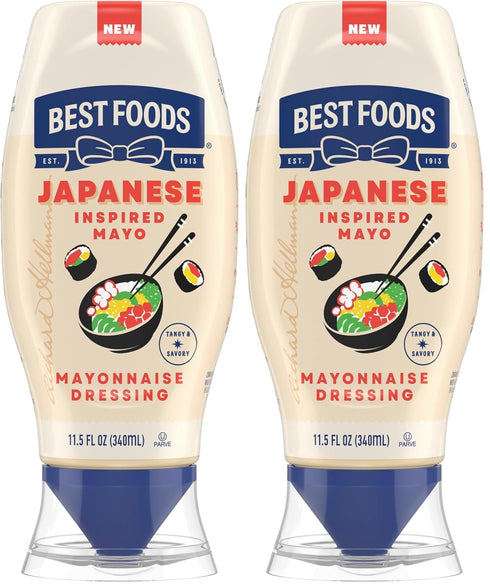 Best Foods Japanese-Inspired Tangy & Savory Mayonnaise Dressing for Sushi, Poke Bowls & More,