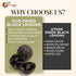 3 NY Spice Shop Whole Dried Black Lemons - Pound Citrus limon - Natural Sun-Dried Loomi - Tangy Citrus Pods for Middle