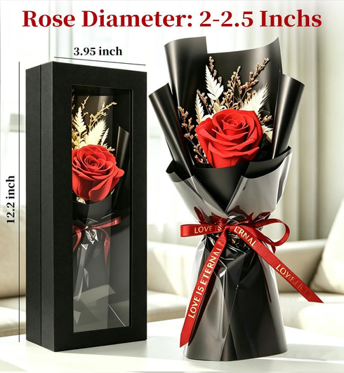 Preserved Flowers Bouquet,Flowers For Delivery,Red Rose Bouquets,Birthday Flowers Gifts For Women Mom Grandma Wife