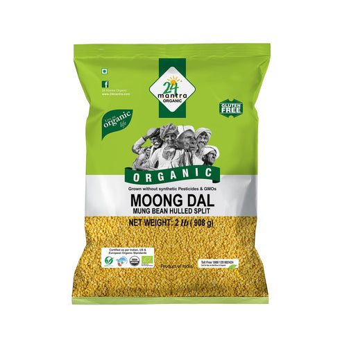 24 Mantra Organic Organic Moong Dal - USDA Certified Organic - European Union Certified Organic