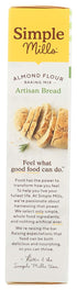 Simple Mills Almond Flour Baking Mix, Artisan Bread Mix, Gluten Free, Plant Based, Paleo Friendly, 10.4 Ounce