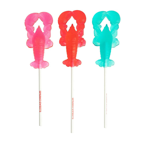 3.5 inches 24 Count, 5 lbs Sparko Sweets Blue Raspberry Lobster Lollipops, tall Large Candy, Blue, Made in USA, Perfect