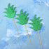 30pcs Pineapple Leaf Cake Toppers and Cupcake Toppers for Wedding and Birthday Party Decor