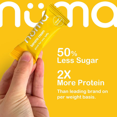 3 10 Numa Foods Banana Taffy Candy, Made with Real & Simple Ingredients Low Sugar, High Protein, Low Calorie, All