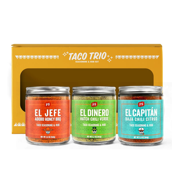 PS Seasoning Taco Box El Jefe, El Dinero, El Capitan - Complete