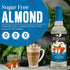 25.4 oz Syruvia Sugar Free Coffee Syrup, Almond Flavored Syrup for Drinks, Lattes, and Desserts fl