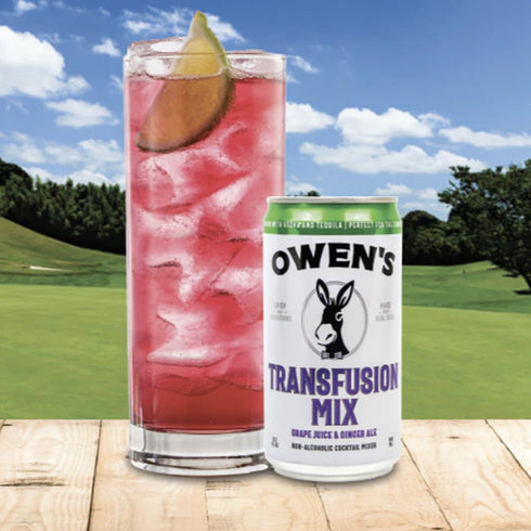 Owen’s Craft Mixers | Transfusion Mix 4 Pack | Handcrafted in the USA with Premium Ingredients | Vegan & Gluten-Free Soda Mocktail and Cocktail Mixer