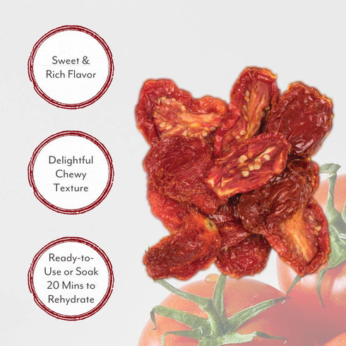 1 Pack 3 Roland Foods Sun-Dried Tomato Halves, Pound Bag