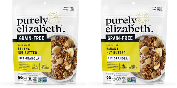 Purely Elizabeth, Cereal Granola Banana, 8 Ounce (Pack of 2)
