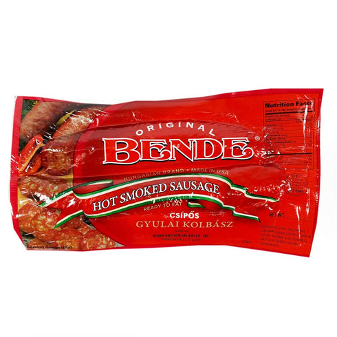 Kolbasz", 2 Pack Hot Hungarian Brand Smoked Sausage, "Csipos Gyulai Links per