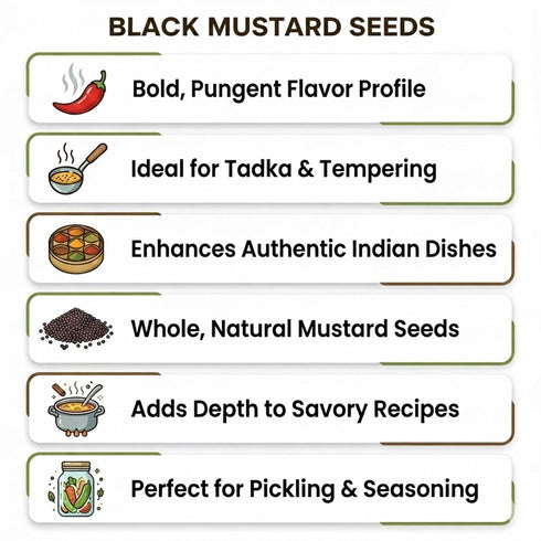 5 lbs SPICY PANTRY Black Mustard Seeds Whole Spice for Curries, Pickles, Marinades, Spice Blends & Tempering Non-GMO